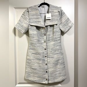 NWT- SANDRO Bethany Mini Dress in Tweed